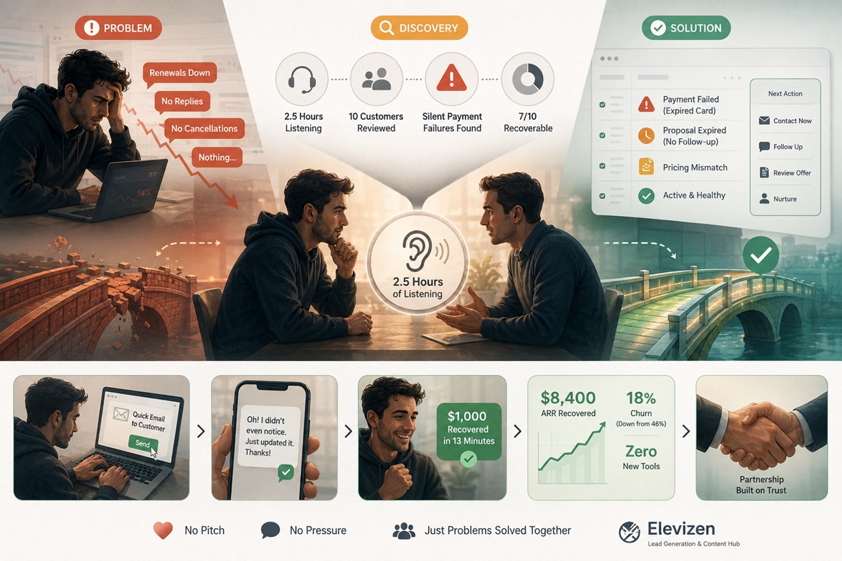 2.5 Hours of Listening Before the First Click: A Revenue Recovery Story